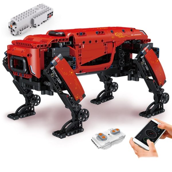 936-delni komplet kock za sestavljanje MK dynamics robot - Rdeč - slika 6