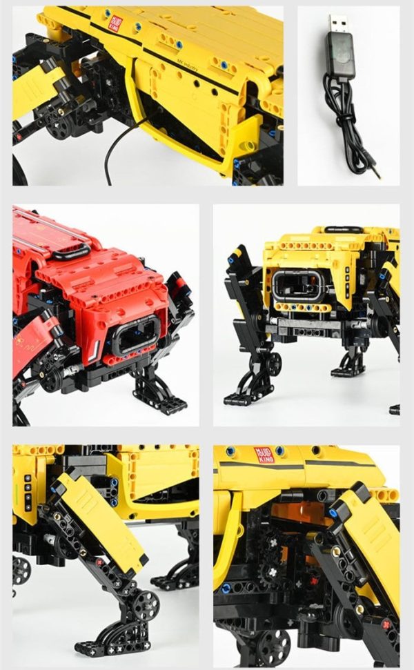 936-delni komplet kock za sestavljanje MK dynamics robot - Rdeč - slika 7