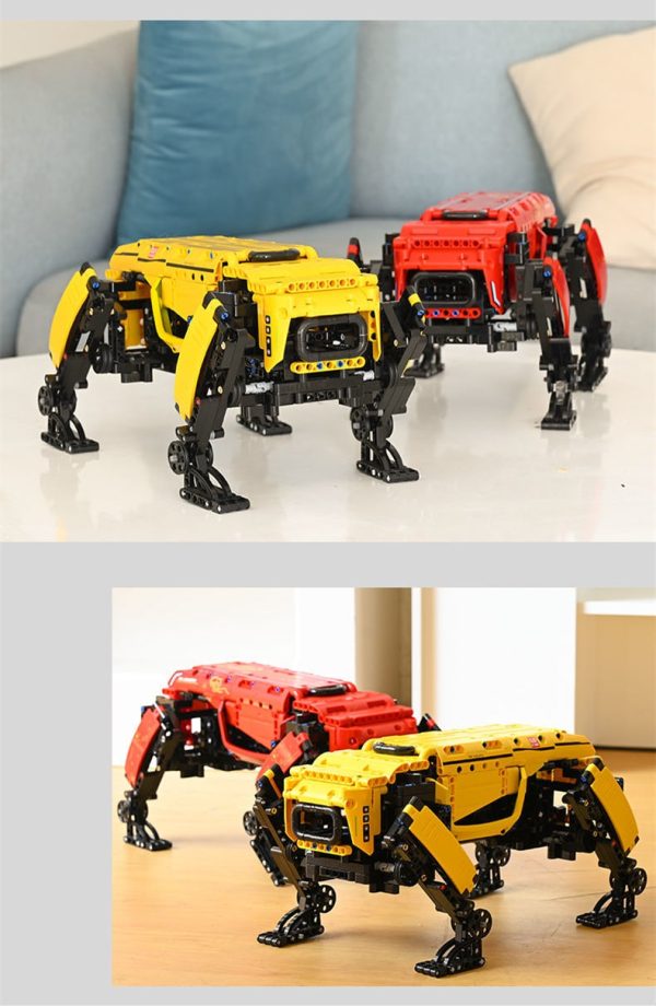 936-delni komplet kock za sestavljanje MK dynamics robot - Rdeč - slika 8