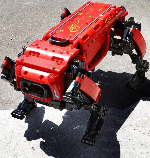 936-delni komplet kock za sestavljanje MK dynamics robot - Rdeč - slika 3