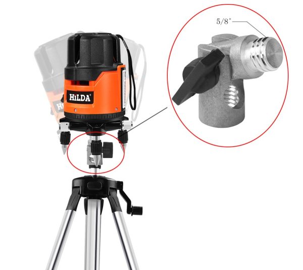 Aluminijasti Tripod - stojalo za Laserski Nivelir - 150cm + torba za shranjevanje - slika 8