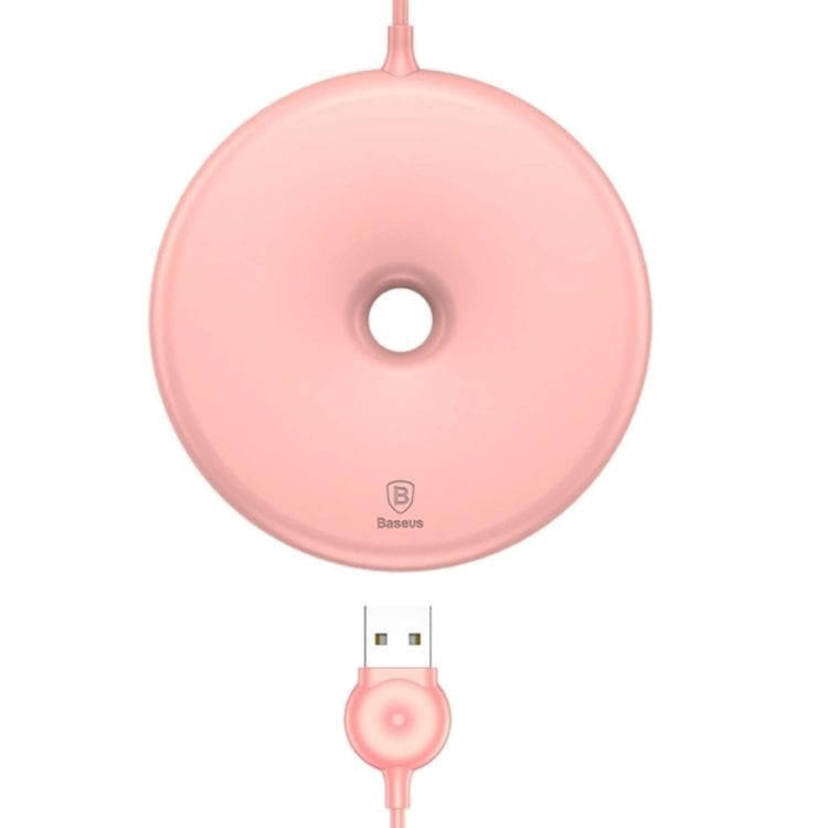 Baseus premium pink 15W brezžična polnilna postaja