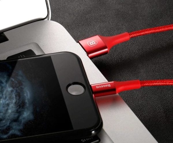 Baseus premium LED lightning kabel rdeči 150cm - slika 3