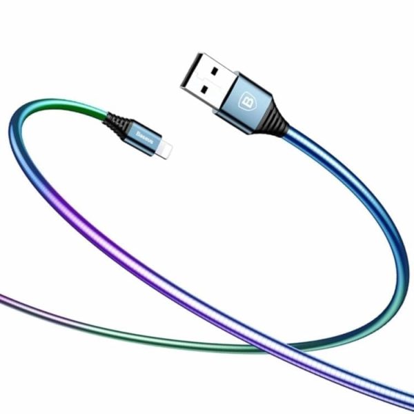 Baseus premium spring lightning kabel 100cm - modri - slika 1