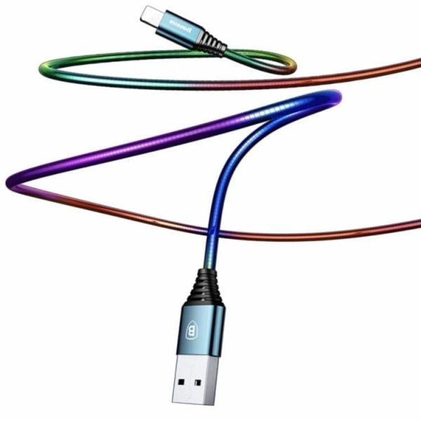 Baseus premium spring lightning kabel 100cm - modri