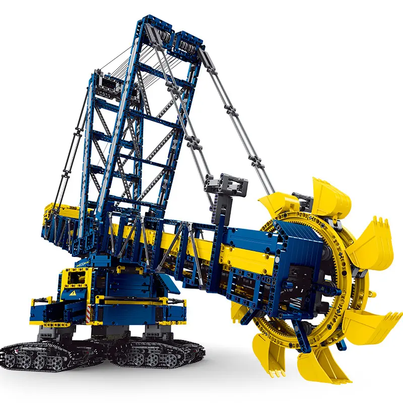 Bucket bager z vedri kocke za sestavljanje s pogonom - 4588-delni