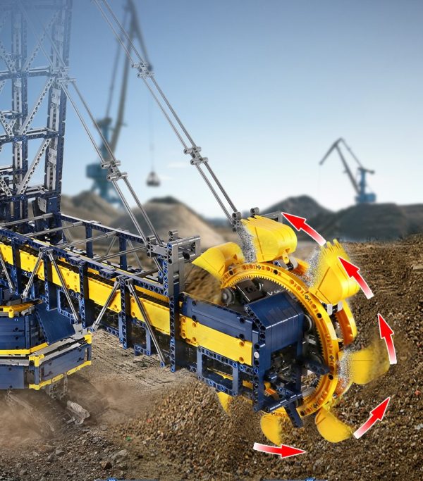 Bucket bager z vedri kocke za sestavljanje s pogonom - 4588-delni - slika 6