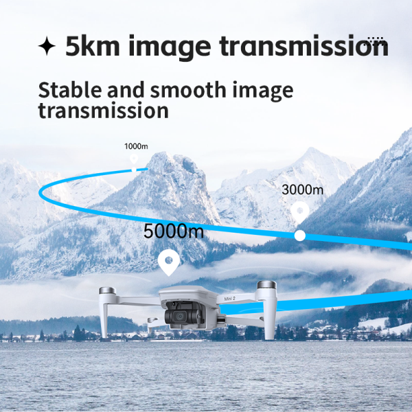 C-FLY Faith 2 Mini - Profesionalni dron s 4K 30FPS 20MP kamero, GPS, 5G, 5KM domet, 2x Baterija - slika 2