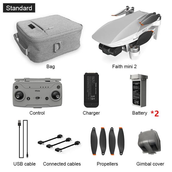 C-FLY Faith 2 Mini - Profesionalni dron s 4K 30FPS 20MP kamero, GPS, 5G, 5KM domet, 2x Baterija - slika 9