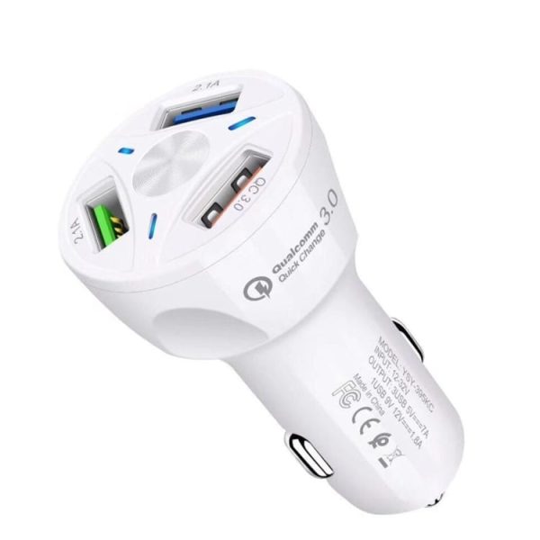 CarBoost avtopolnilec s QC3.0 QuickCharge tehnologijo - Bel - slika 1