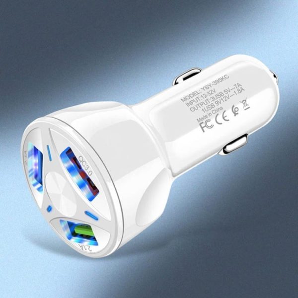 CarBoost avtopolnilec s QC3.0 QuickCharge tehnologijo - Bel - slika 3