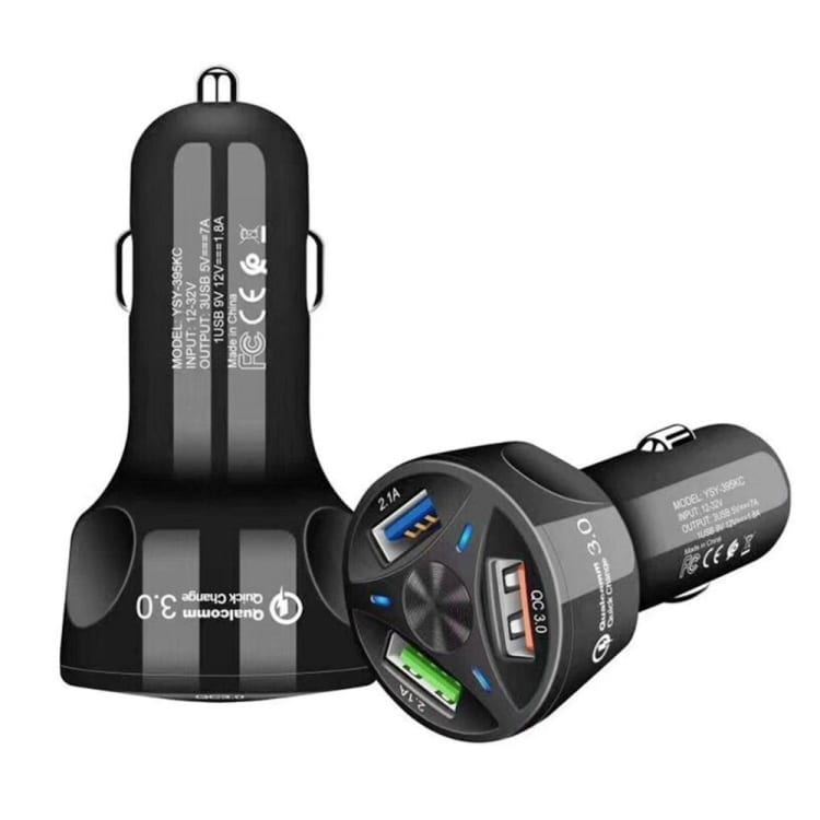 CarBoost avtopolnilec s QC3.0 QuickCharge tehnologijo - Črn
