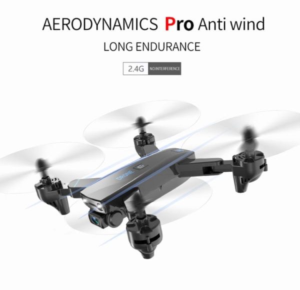 D98 zložljiv dron z dvojno kamero, Črn - slika 7