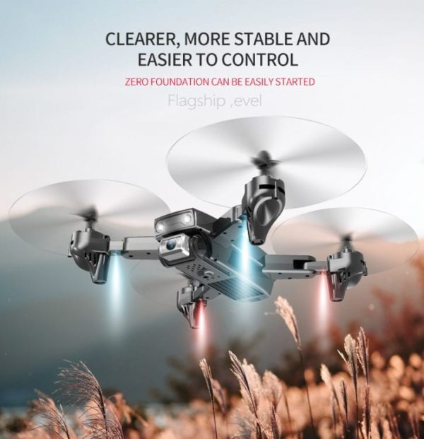 D98 zložljiv dron z dvojno kamero, Črn - slika 9