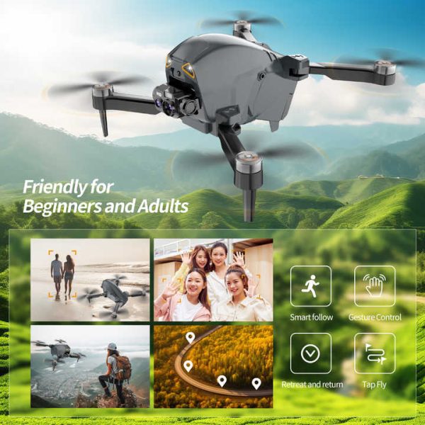 Dron s kamero in sistemom za izogibanje oviram FPV Racer Max + 2 dodatni bateriji - slika 2