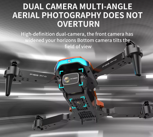 Dron z dvema kamerama S200 Max, Črn - slika 3