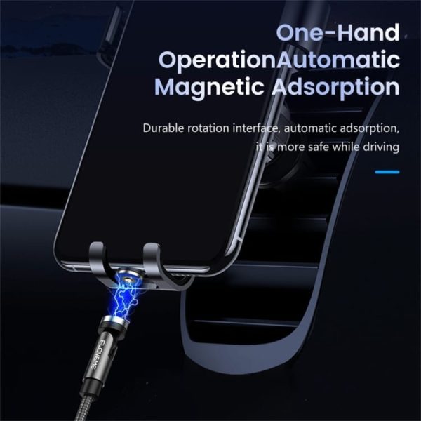 Magnetni kabel MagBoost 4v1 s priloženimi nastavki - 100cm - Črni - slika 8