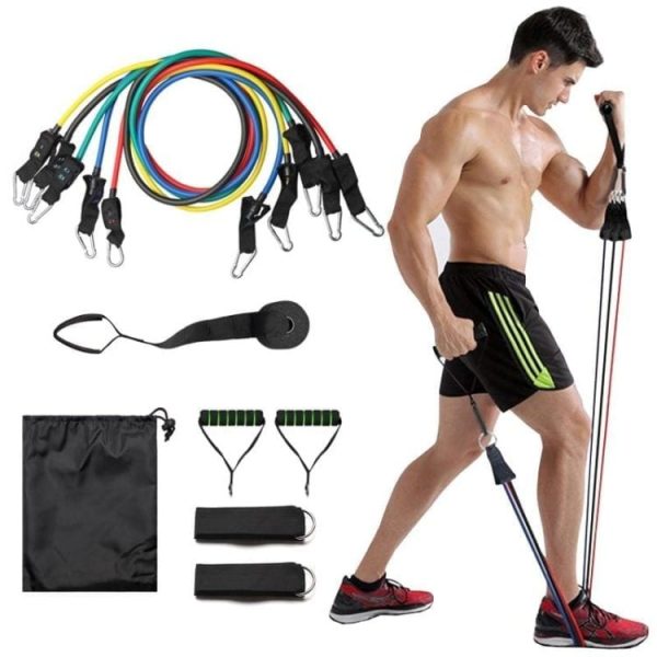 Elastike za vadbo FitStar - 11 delni set