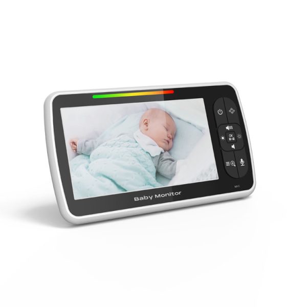 Elektronska video varuška z vrtljivo kamero in 5-palčno starševsko enoto HD BM500 - slika 3