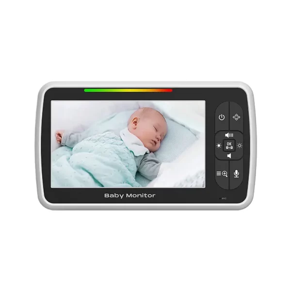 Elektronska video varuška z vrtljivo kamero in 5-palčno starševsko enoto HD BM500 - slika 5