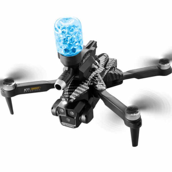 GhostShooter V2 zložljivi dron s kamerami in sistemom za streljanje, Črn - slika 2