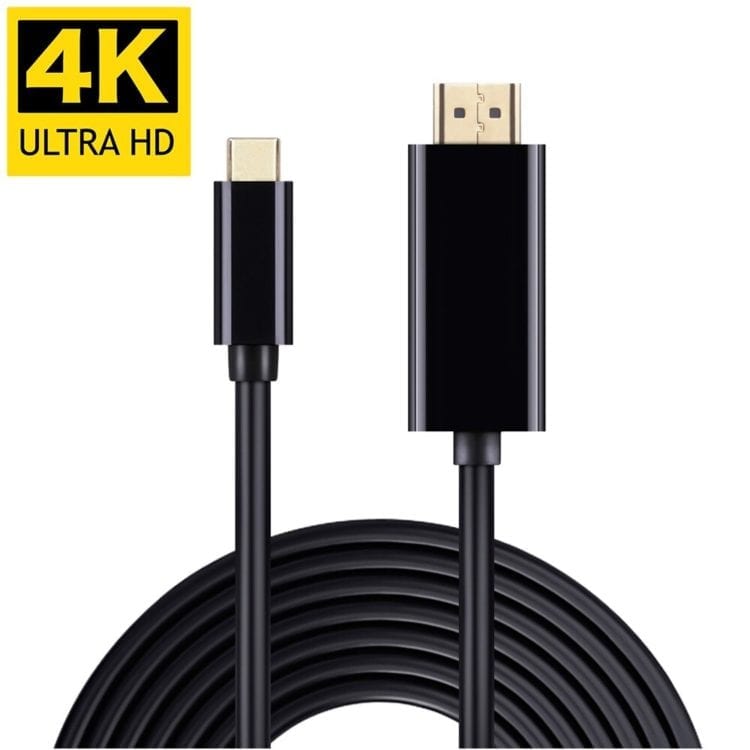 HDMI v USB-C pretvornik Basix 4K - 180cm - Črn