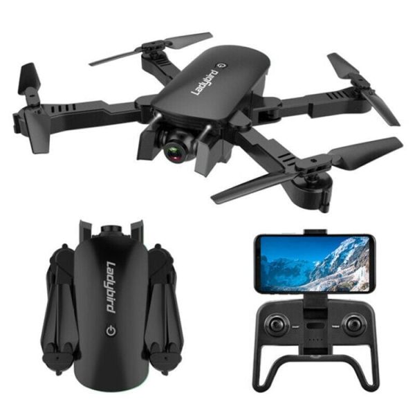 LadyBird R8 4K dron s kamero, Črn