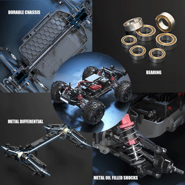 MJX 16207 Hyper Go 1/16 4x4 Buggy avto na daljinec 45km/h, 2S baterije - slika 9