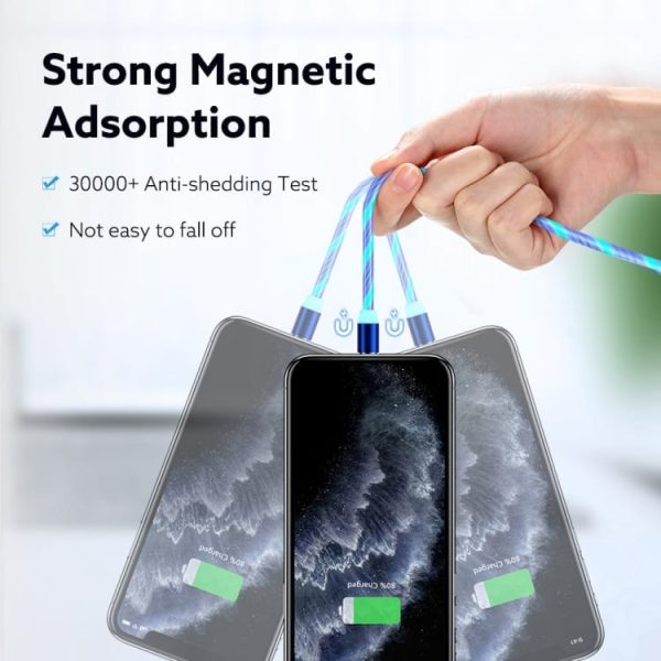 Magnetni kabel NeonBoost s priloženimi nastavki - rdeč - slika 9
