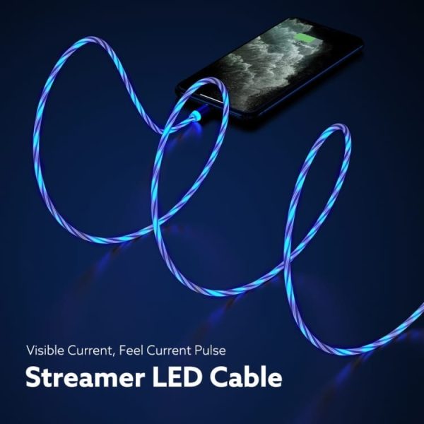 Magnetni kabel NeonBoost s priloženimi nastavki - rdeč - slika 4
