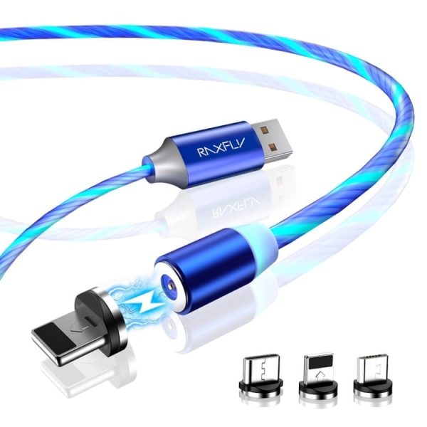 Magnetni kabel NeonBoost s priloženimi nastavki - rdeč - slika 2