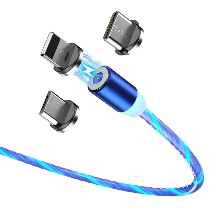Magnetni kabel NeonBoost s priloženimi nastavki - moder