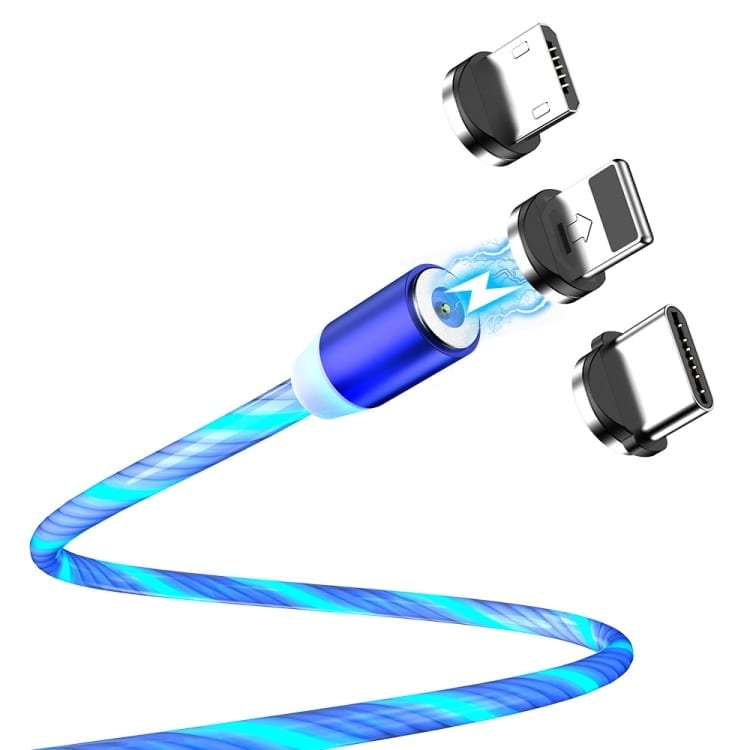 Magnetni kabel NeonBoost s priloženimi nastavki - moder