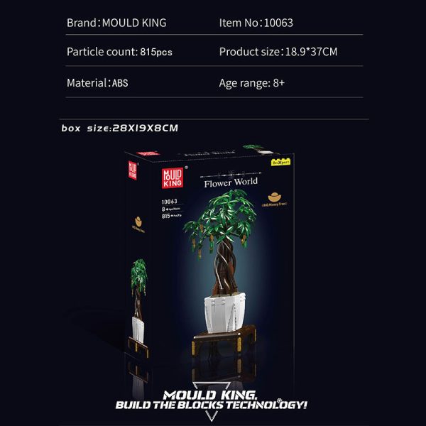 Mould King 10063 Money tree, kocke za sestavljanje, 815-delni - slika 5