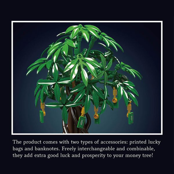 Mould King 10063 Money tree, kocke za sestavljanje, 815-delni - slika 4