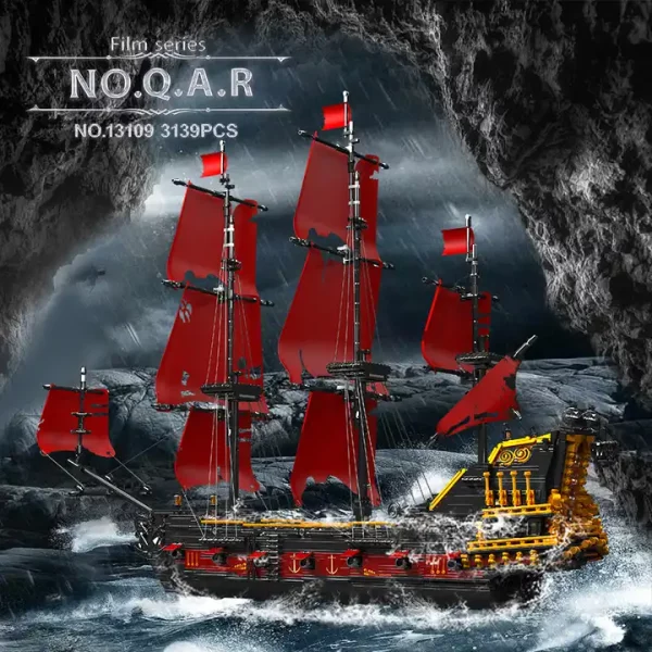 Mould King 13109 Queen Anne's Revenge kocke za sestavljanje, Velik model, 3139-delni - slika 2