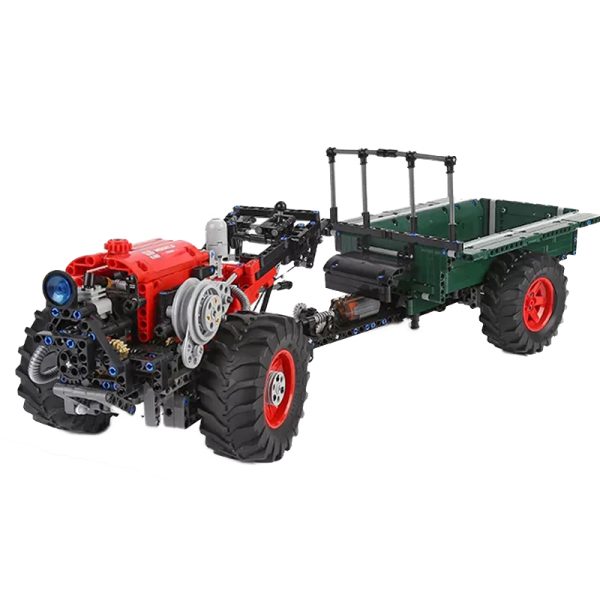 Mould King 17005 Traktor, kocke za sestavljanje, velik model, motoriziran pogon, 1312-delni - slika 1