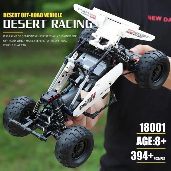 Mould King 18001 Puščavski buggy, kocke za sestavljanje, motoriziran pogon, 394-delni - slika 2