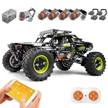 Mould King 18002 Green Monster Buggy 4x4 z motornim pogonom - 1879-delni