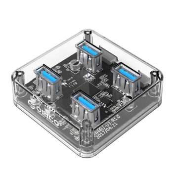 Orico 4x USB hub prozorni + kabel 100cm