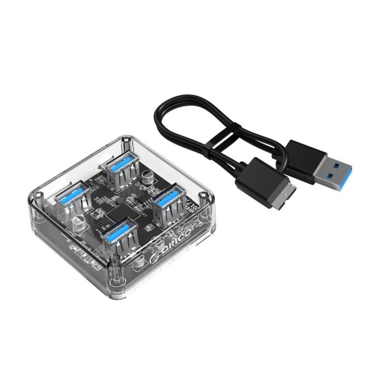 Orico 4x USB hub prozorni + kabel 100cm