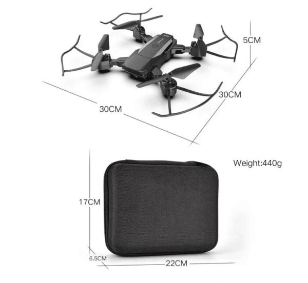 P99 Pro zložljiv dron s kamero 4K, Moder - slika 7