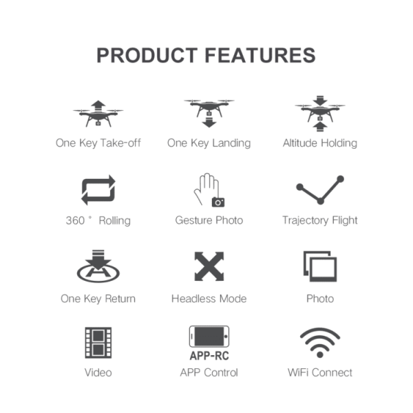 P99 Pro zložljiv dron s kamero 4K, Moder - slika 4