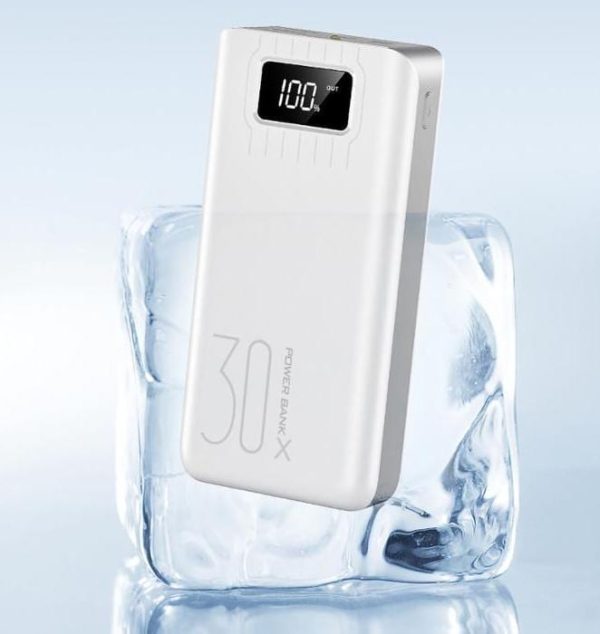 Prenosna polnilna baterija Power bank PowerStar - 30000mAh - Črna - slika 9