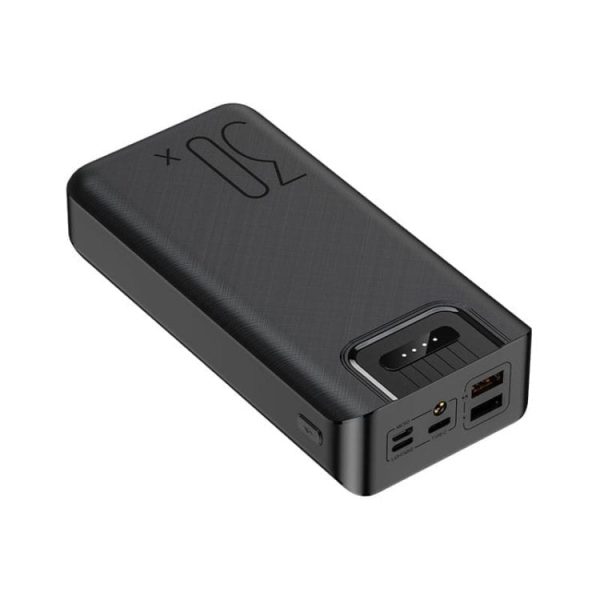 Prenosna polnilna baterija Power bank PowerStar - 30000mAh - Črna - slika 4