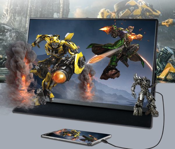Prenosni monitor na dotik Full HD HDR 15.6 palčni s HDMI in USB-C podporo, vgrajen zvočnik - slika 2