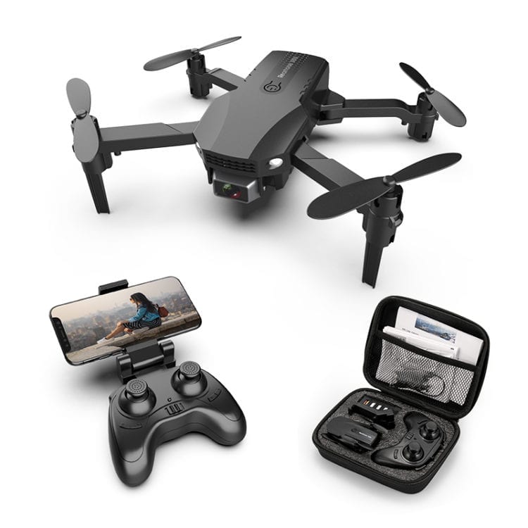 R32 Mini zložljiv dron s kamero 4K, Črn