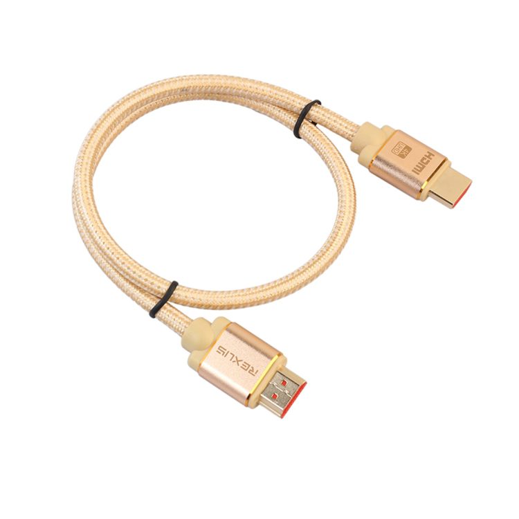 Rexlis 1m 2.0 4k pozlačen HDMI kabel
