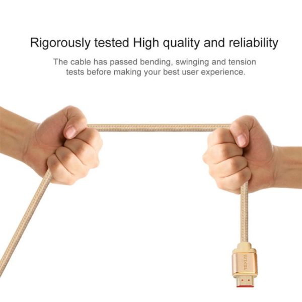 Rexlis 1m 2.0 4k pozlačen HDMI kabel - slika 3