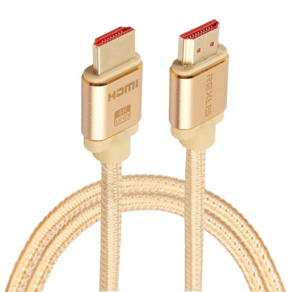 Rexlis 1m 2.0 4k pozlačen HDMI kabel